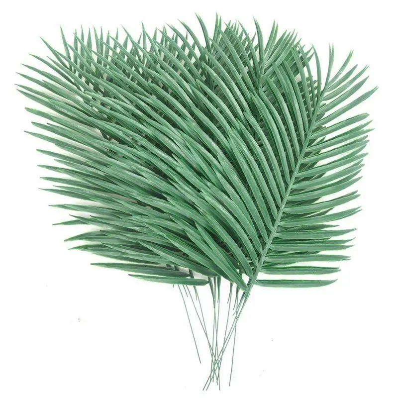 

10 шт. искусственные пальмовые деревья искусственные листья зеленые растения зелень для цветочного обустройства свадебное украшение