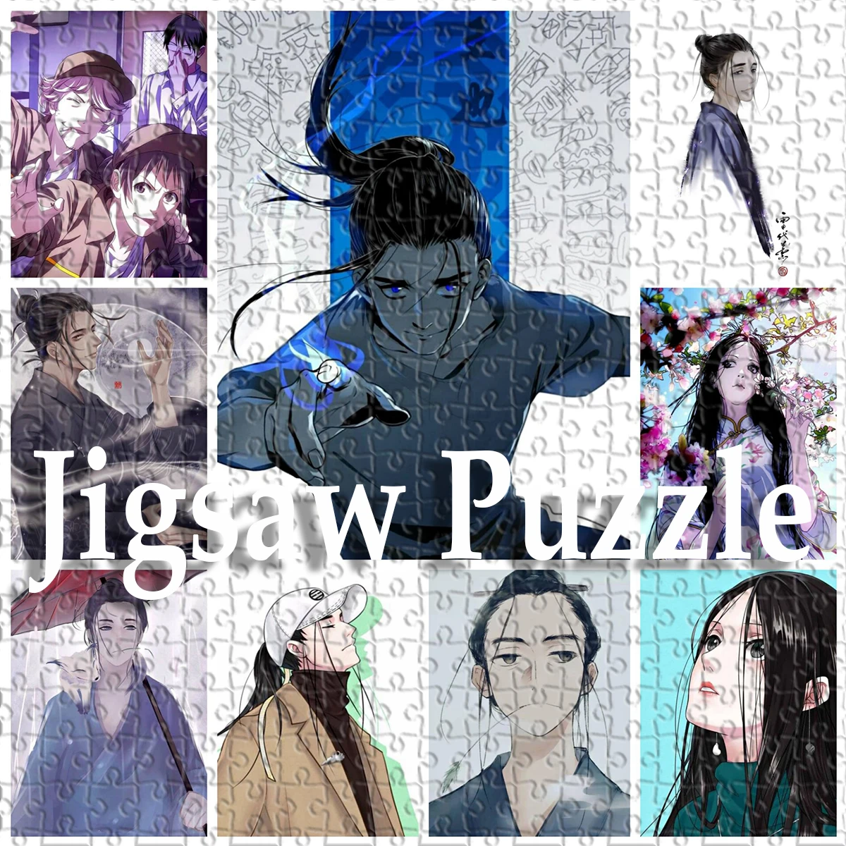 

Деревянный пазл Wang Ye Feng Baobao из аниме Hitori No Shita The Outcast, 200/500/1000 шт., картина «сделай сам», пазл на заказ