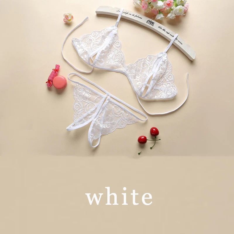 Нижнее белье женское Эротическая ночная рубашка с открытым бюстгальтером|Белье