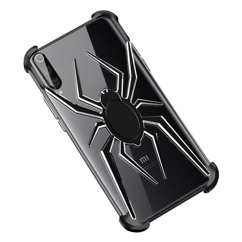 Plated Black Стильный металлический чехол с пауком для Xiaomi mi 9, роскошный тонкий жесткий алюминиевый металлический чехол-бампер для Xiaomi mi 9 mi 9 Explorer - Цвет: Plated Black