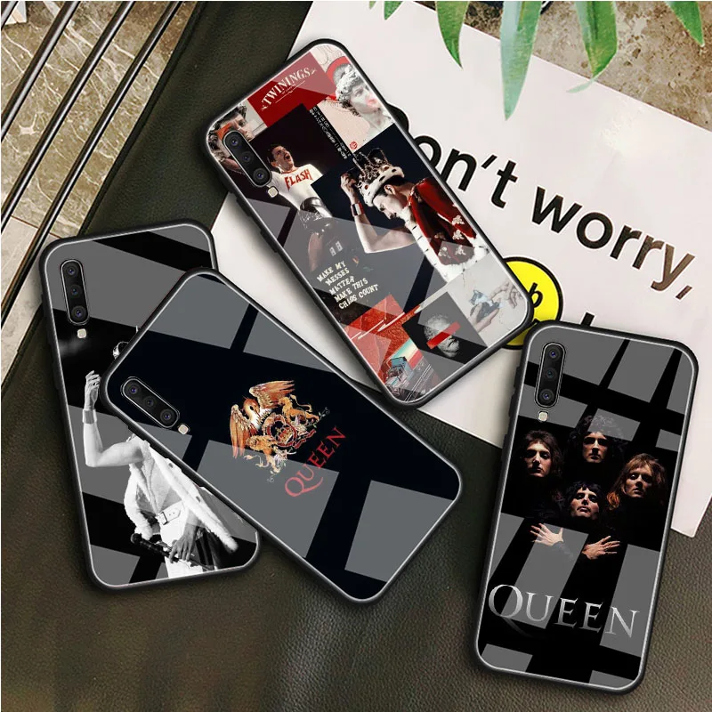 Чехол для телефона из закаленного стекла Queen Freddie Mercury King Samsung Galaxy A6 A7 A8 Plus 2018 A40 A50 A60