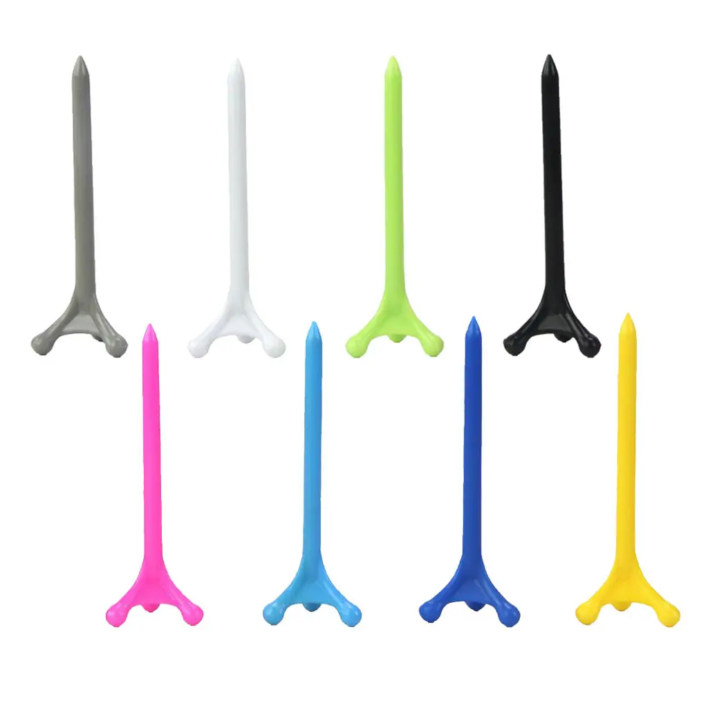 

8pcs Triangle Top Golf Tee Stable Golf Tees Replacement Training Aids Tool