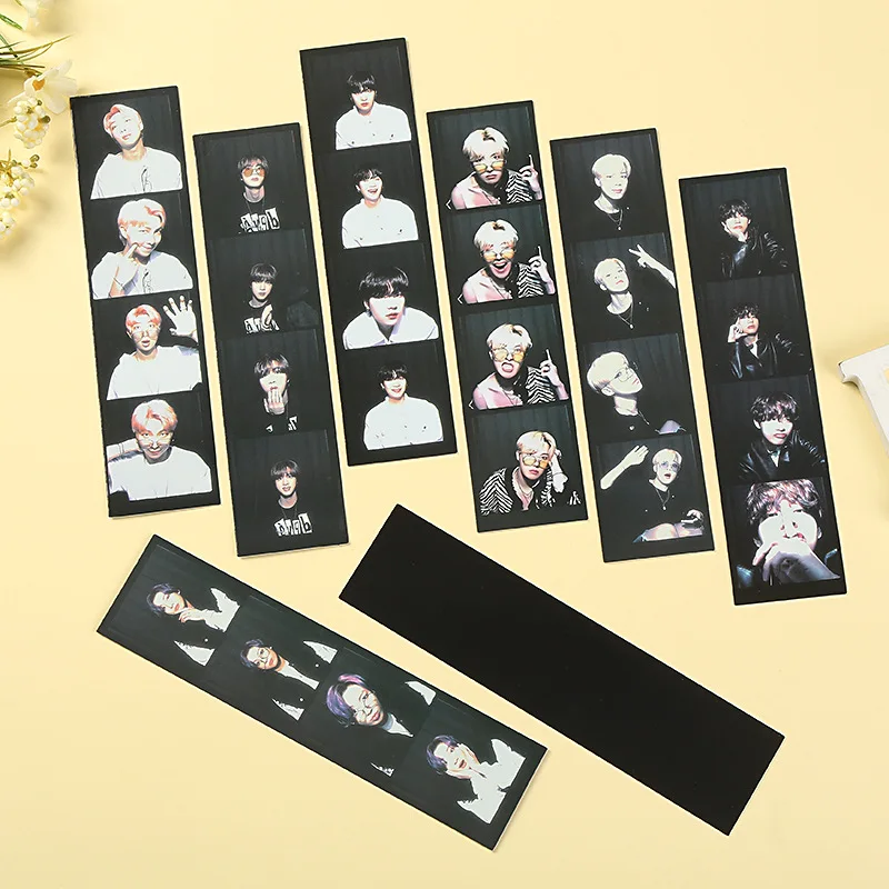 

KPOP Bangtan Boys масло те же фотокарты записывающие черные карты премиум фотографии 7 шт. в наборе