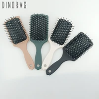 dinorag hair comb air bag massage comb straight abs square hair brush head anti static smooth styling tools escova de cabelo