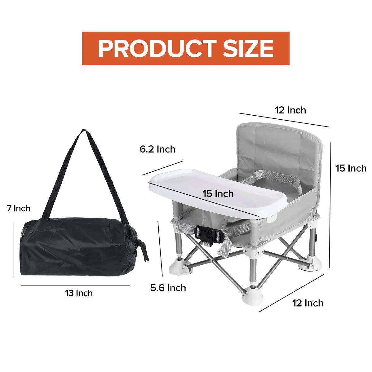 

Children Folding Chair Aluminum alloy Baby Dining Table Portable Outdoor Folding Chair Multifunctional Baby Dining Chair