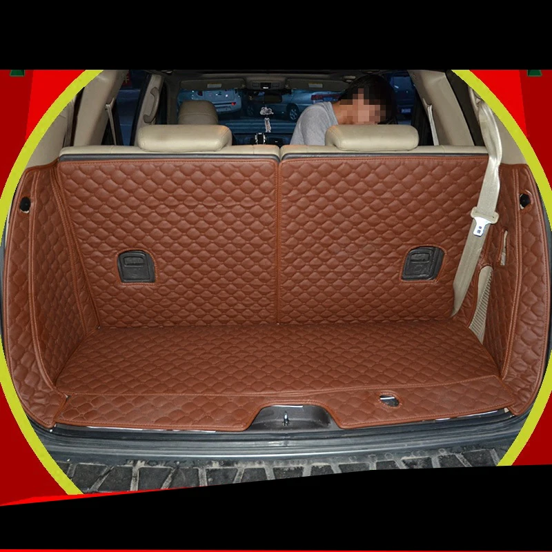 Волоконный кожаный коврик для багажника автомобиля kia mohave 2009 2010 2011 2012 2013 2014 2015 2016