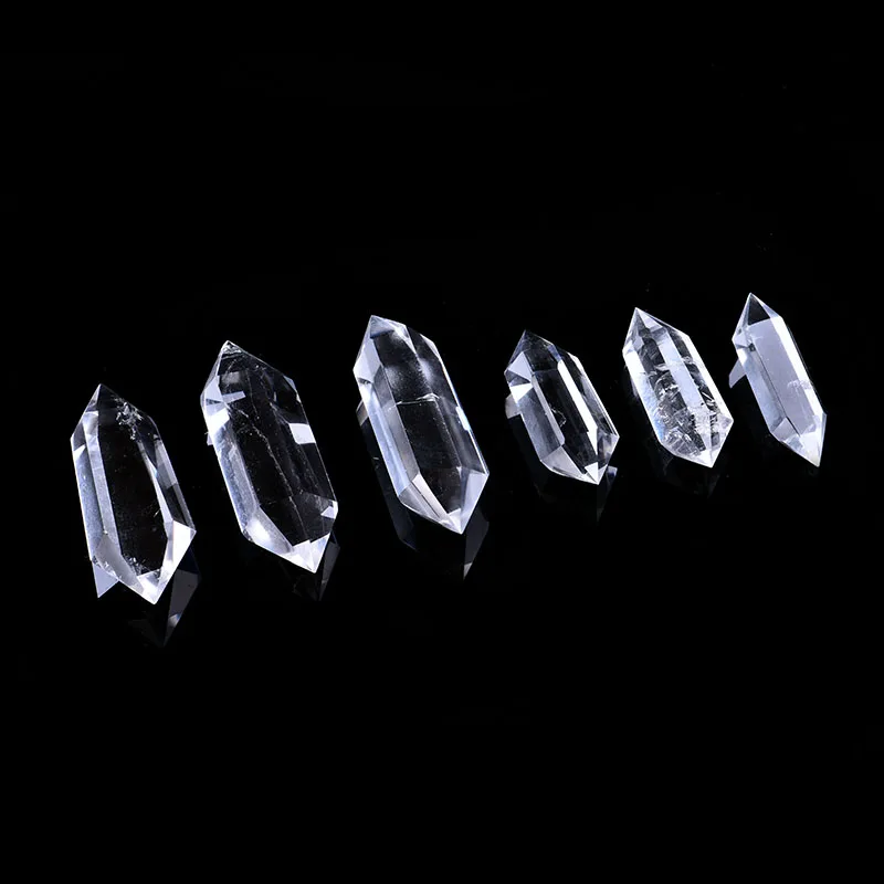 1 шт. белая Хрустальная двухсторонняя Колонка скипетр аура прозрачная энергия