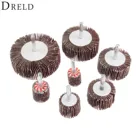 Шлифовальная шлифование наждачной бумагой DRELD, зернистость 80 #, оправка стержня 6 мм