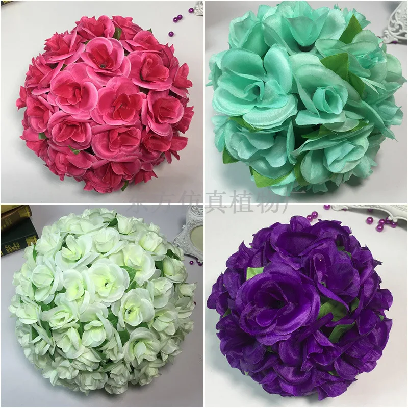 Розовый искусственный цветочный шар для свадьбы висячие украшения имитация