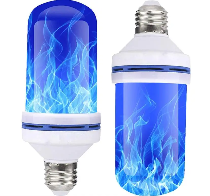 

Flame Light Bulbs LED Flame Effect Fire Light Bulbs 4 Modes Glowing Flame Lights Atmosphere Decorative Light for Halloween Party