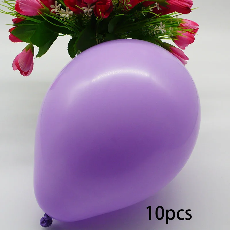 10pcs purple Единорог вечерние украшения набор 3D большой единорог шары звезда сердце воздушный шар из фольги для девочек на день рождения тема вечерние принадлежности для декора сувениры - Цвет: 10pcs purple