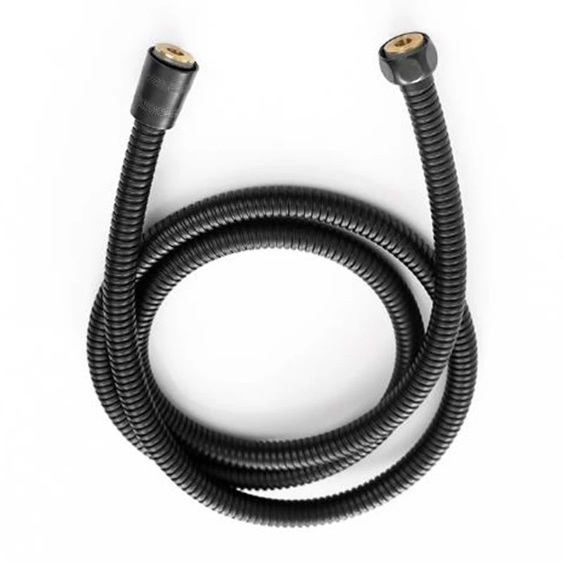 High Pressure Resistance Bathroom 150cm Black Handheld Shower Spray Head Hose Pipe Explosion-proof Tools |