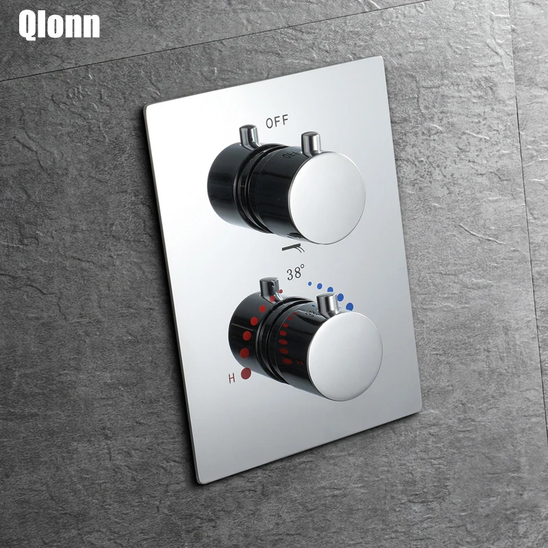 Черный/хромированный смеситель для душа ванной комнаты 3 функции латунный