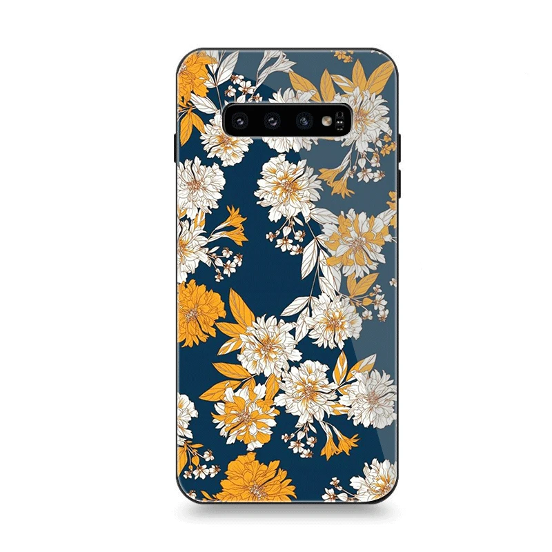 Чехол для телефона Стекло samsung A70 A50 A30 A40 A20 A60 A10 S7 край S8 S9 S10 плюс с живописным