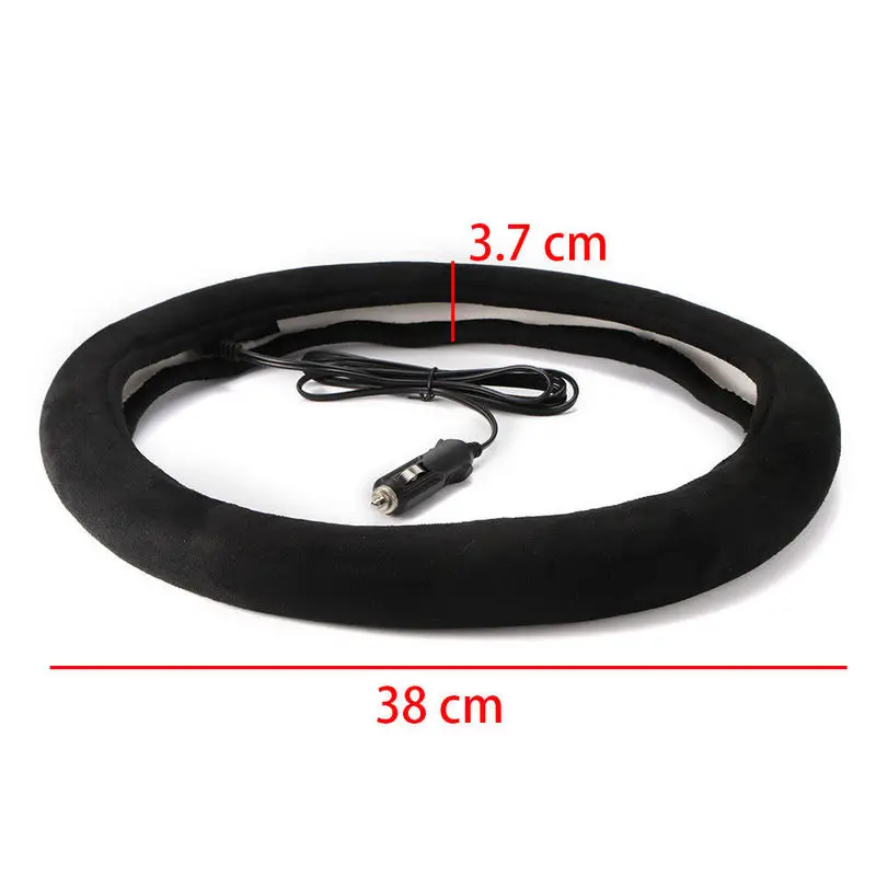 12V Car Heating Electric Cover Fur Steering Wheel Furry Automobile Parts Accessories | Автомобили и мотоциклы