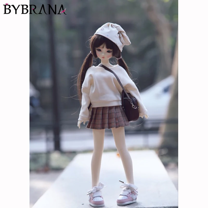 Bybrana Bjd Кукла Одежда 1/3 1/4 1/6 свитер комплект с плиссированной юбкой юбка|Куклы| |