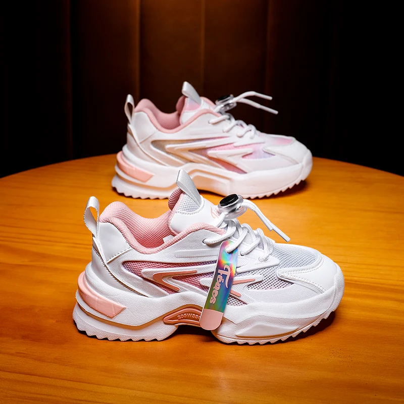 

Новинка 2021, летние модные кроссовки для девочек, детские кроссовки для девочек, уличные спортивные Нескользящие дышащие удобные