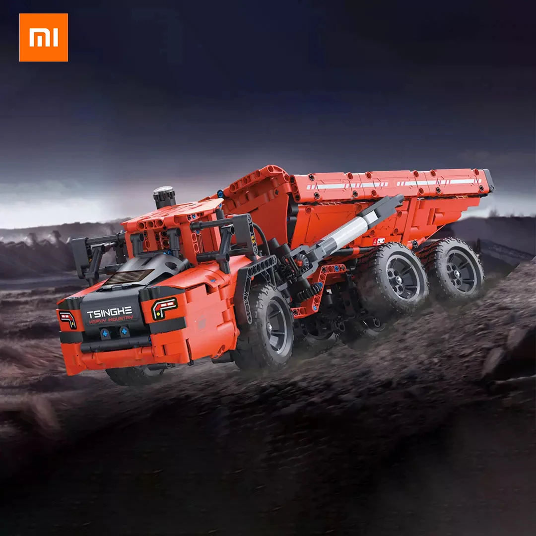

Xiaomi ONEBOT articulated mining truck 1:12 simulation heavy truck articulated structure imitating hydraulic lifting bucket