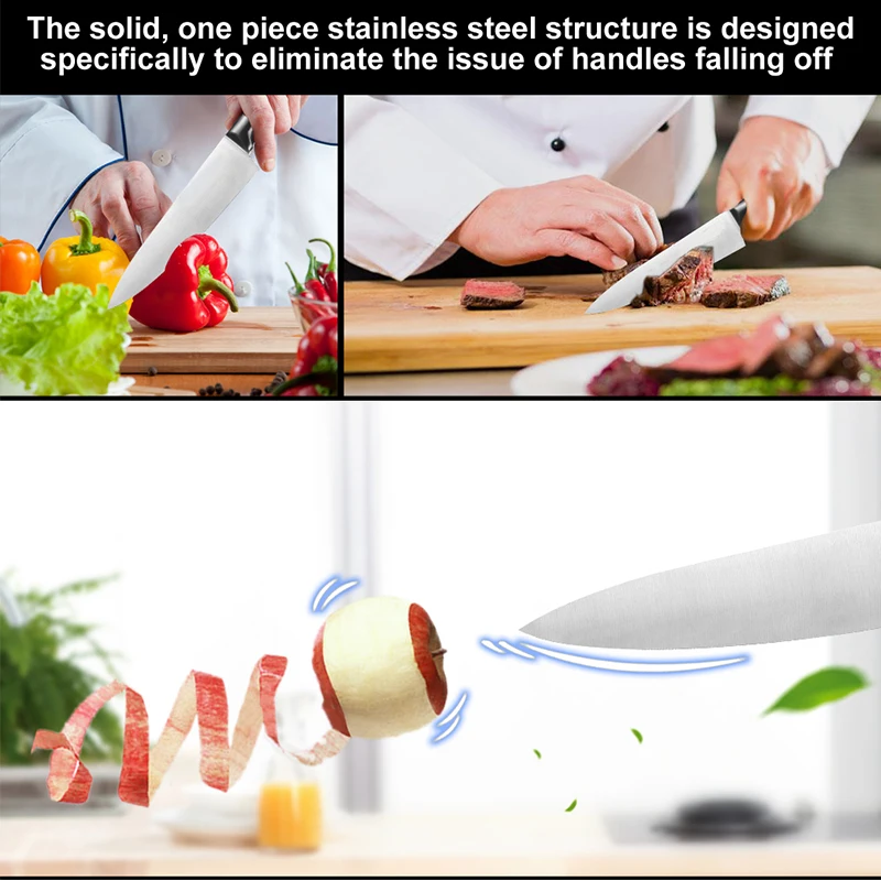 Набор ножей для повара из высокоуглеродистой нержавеющей стали в японском стиле