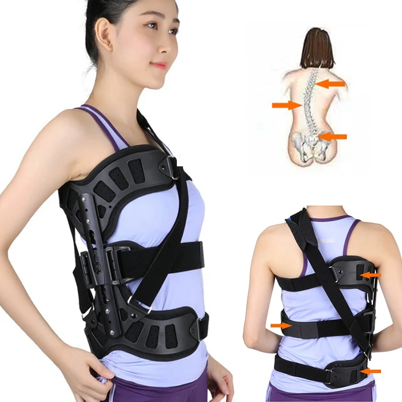 Hot Sale Adjustable Scoliosis Posture Corrector Spinal Auxiliary Orthosis for Back Postoperative Recovery Adults Health Care