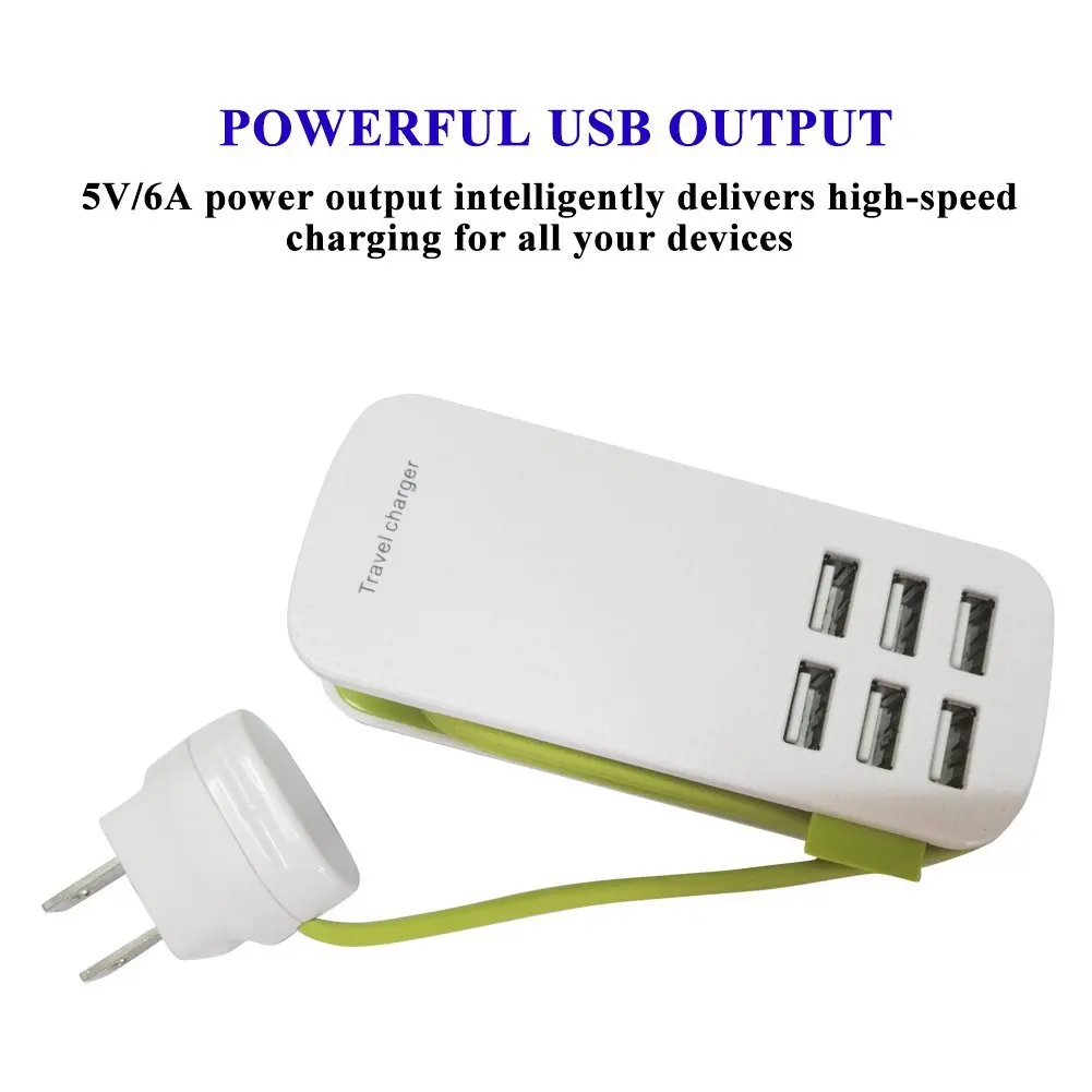 Многофункциональный usb концентратор для зарядного устройства портативный 6