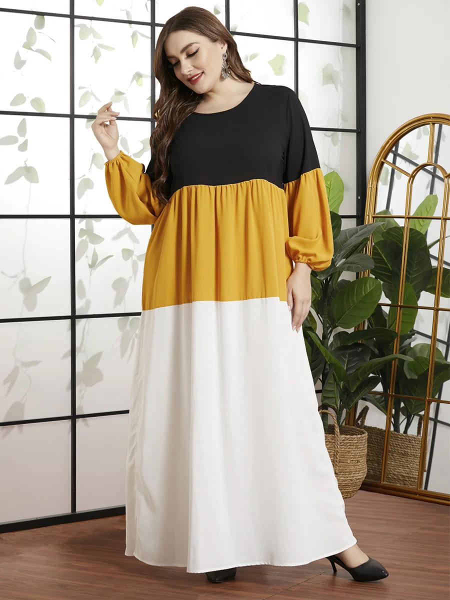 Кафтан мусульманский абайя платье для женщин с длинным рукавом Jubah