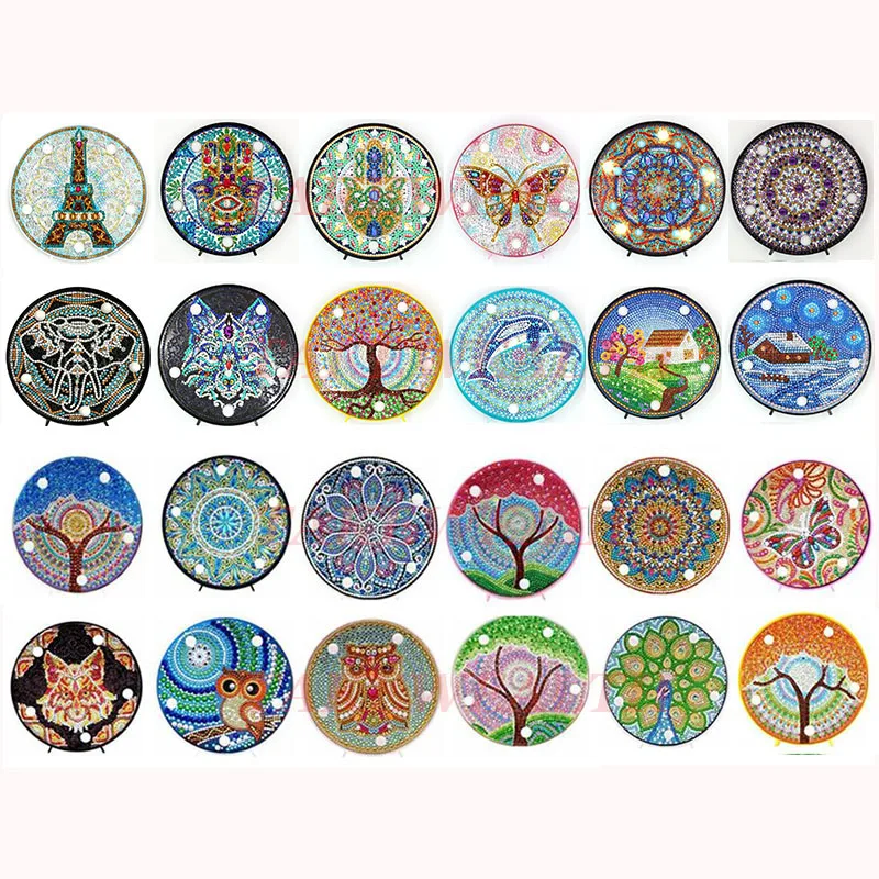 2019 Новая полка Алмазная картина светодиодный светильник слон 5D алмазная вышивка