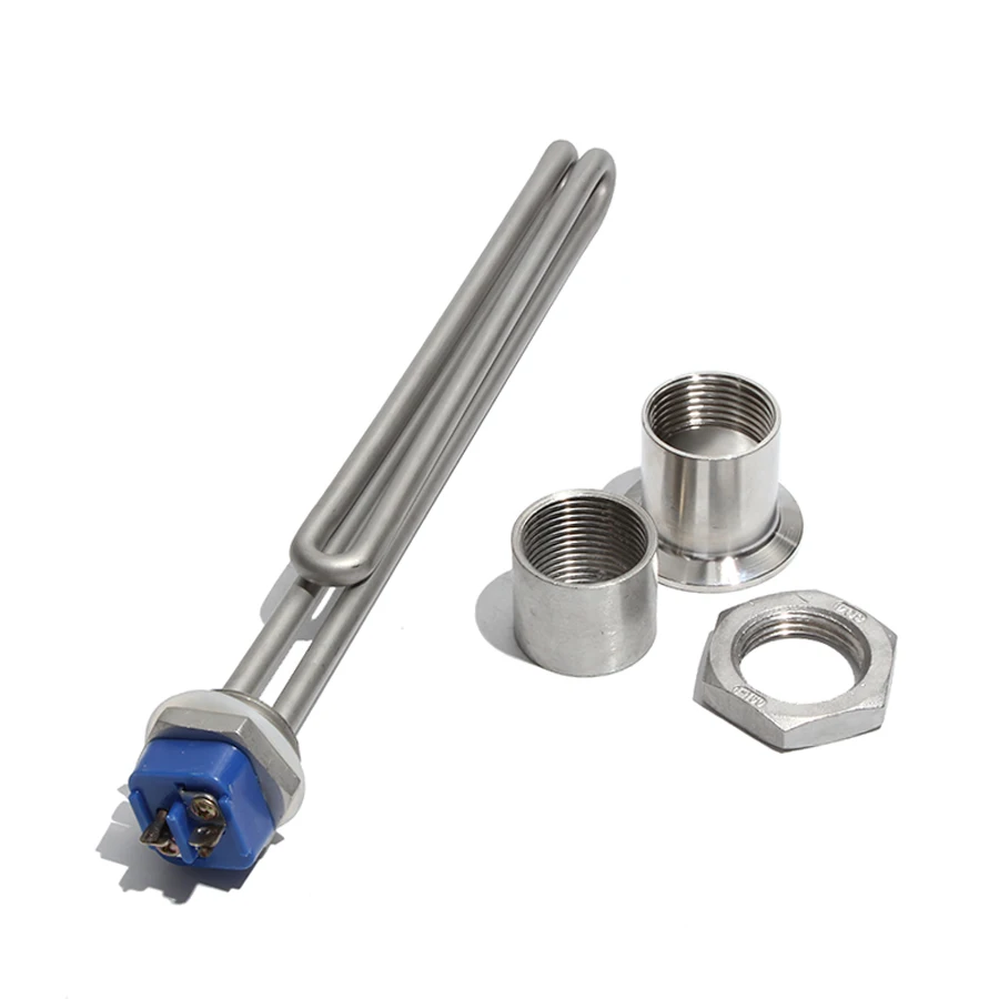 

1 Inch BSP/DN25 Thread 304 SUS Foldback Screw In Electric Water Heater Element with Accessories 1KW/2KW/3KW/4KW/6KW