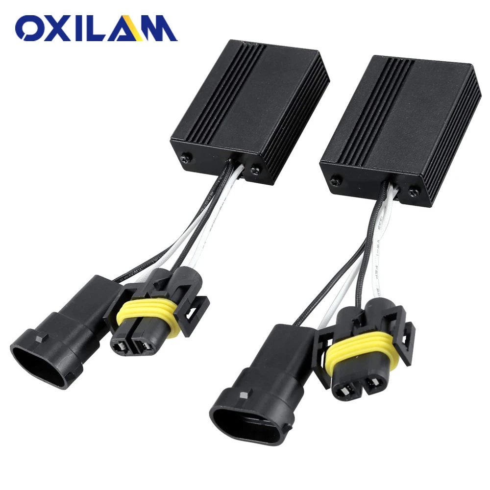 2Pcs H7 H4 H8 H9 H11 H1 9005 HB3 9006 HB4 9012 Canbus Decoder Load Resistor for Car LED Headlight Fog Light Bulbs - купить по