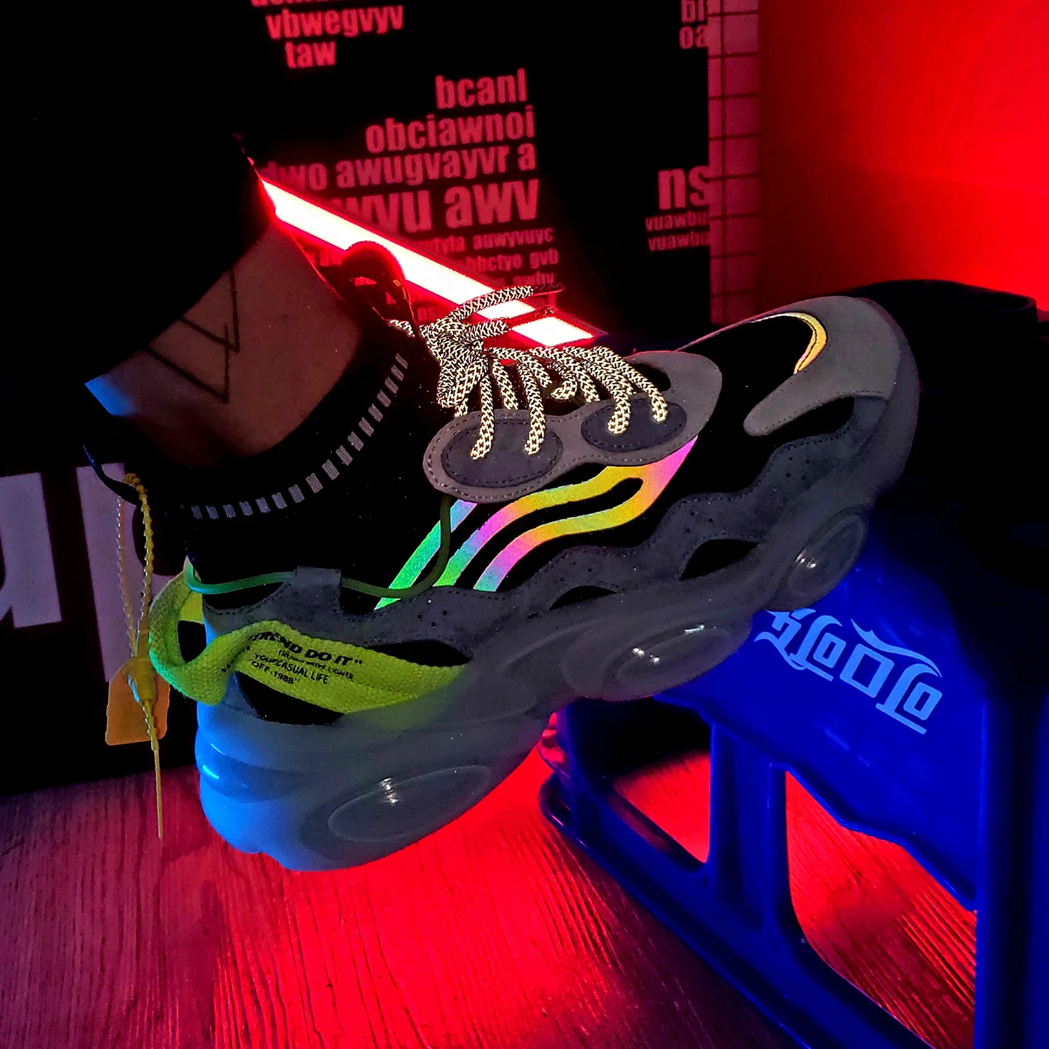 

High-top Socks Running Shoes TPU Popcorn Men Sneakers Light Trendy Men Sports Shoes Walking Footwear Zapatos
