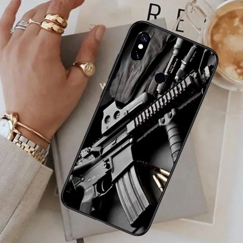 

AK47 Handgun Gun BUllets Phone Case For Xiaomi Redmi 7 8 9t a3Pro 9se k20 mi8 max3 lite 9 note 9s 10 pro