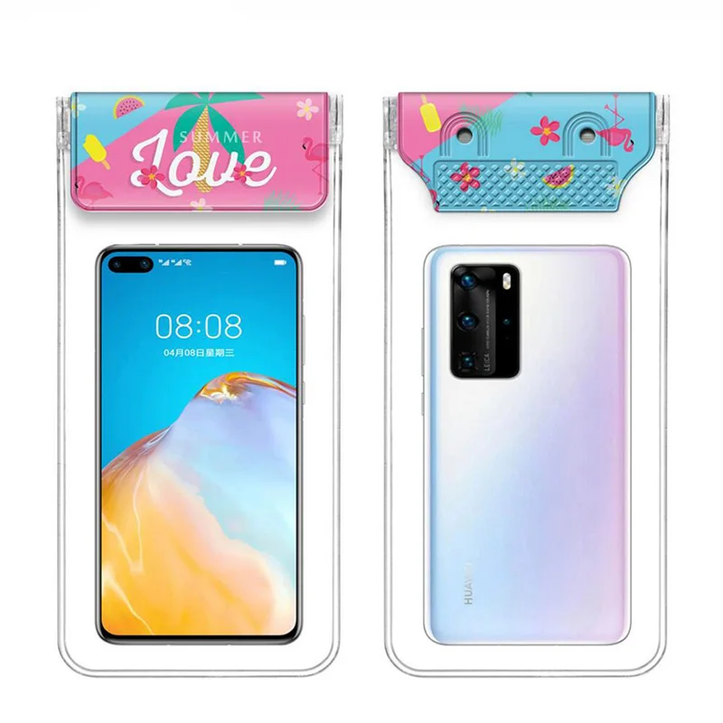 

Newest Swimming Pouch 7.2inch Waterproof Mobile Phone Pouch For Iphone 11 Cover Case For Huawei P40 Pro Phone Beach Swimming Bag