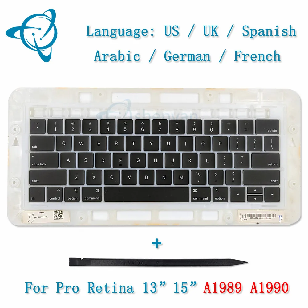 Колпачок для клавиатуры ShenYan A1989 A1990 A2159 зажимы колпачки ноутбука Macbook Pro Retina