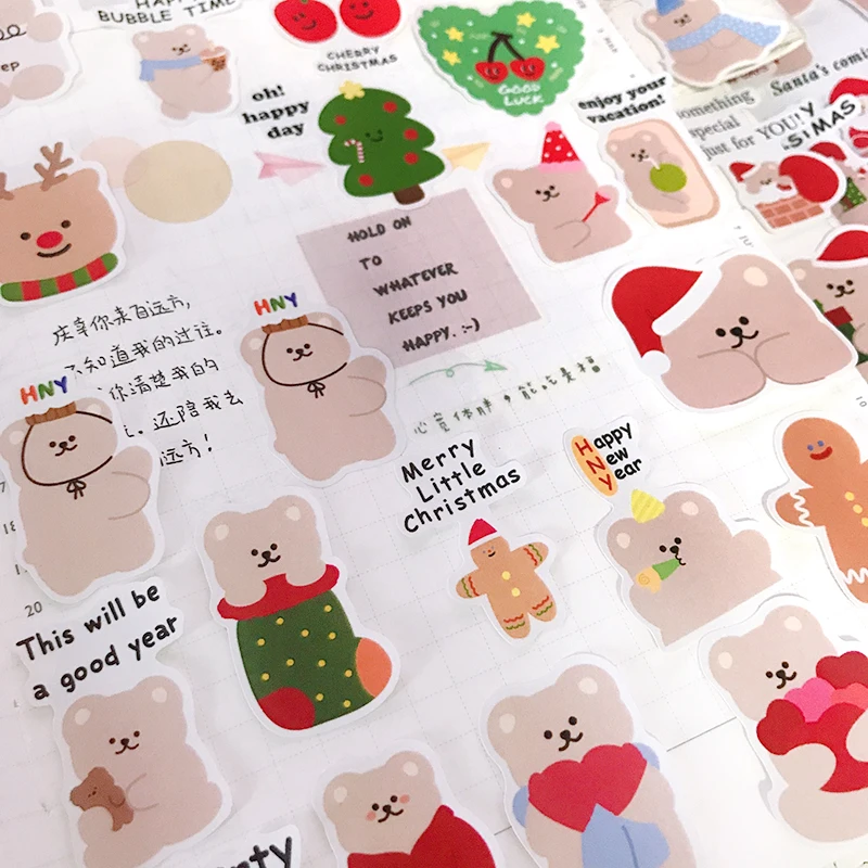 38 шт. милые наклейки &quotмедведь&quot ремесла Скрапбукинг книга Студенческая