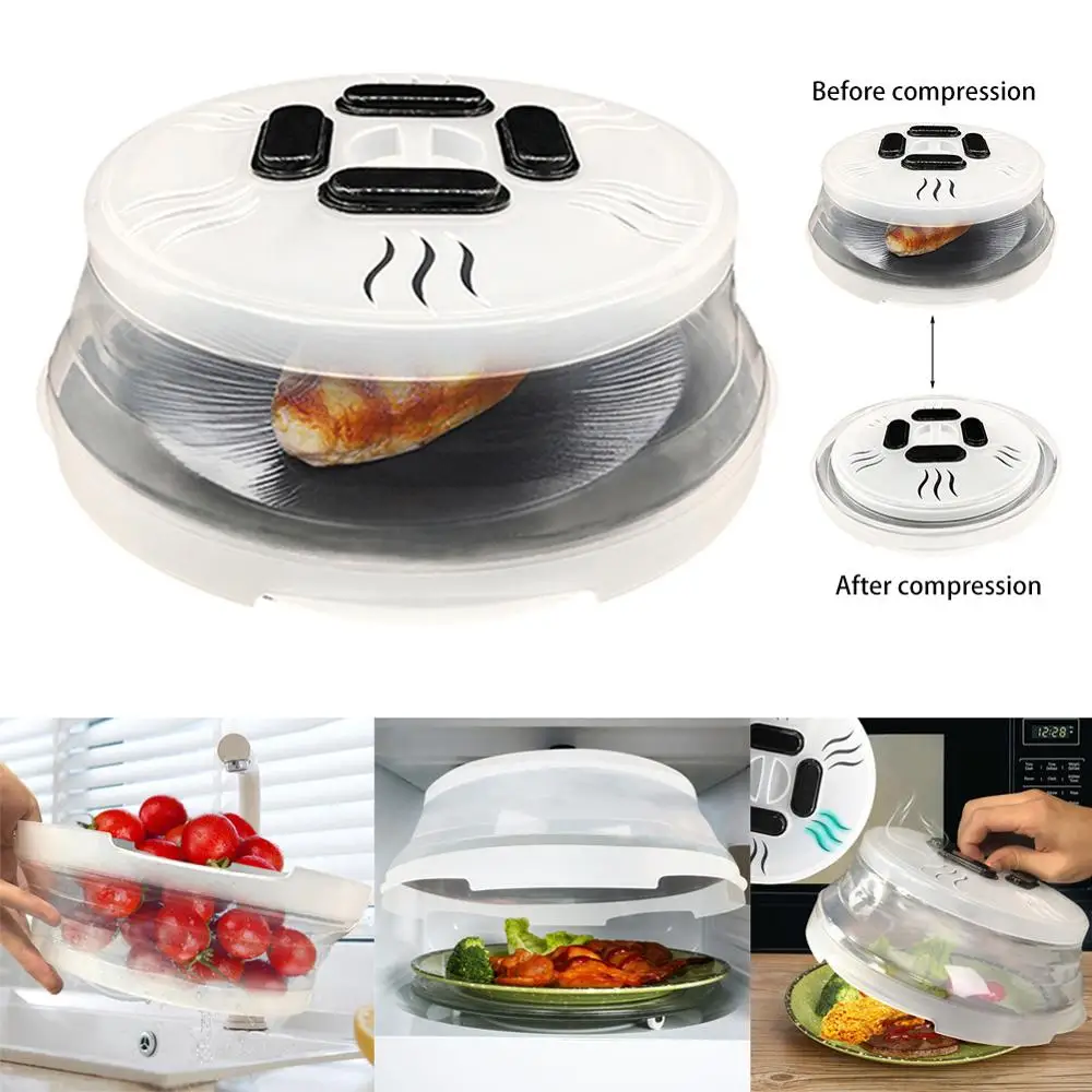 Magnetic Microwave Plate Cover Splatter Guard with Steam Vents and Strong Magnets. Cover. Keeps Oven Clean | Дом и сад