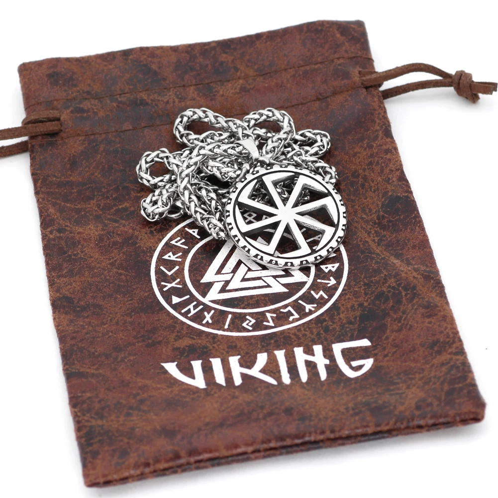 Ожерелье с подвеской из нержавеющей стали Kolovrat амулет узелком славян | Украшения