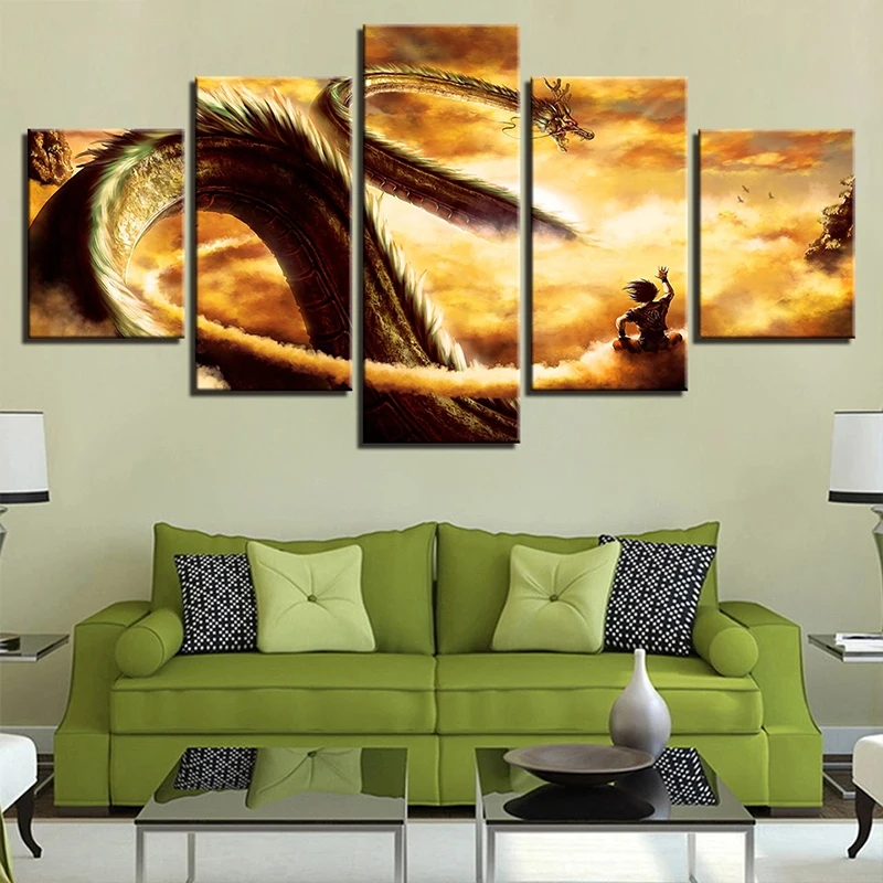 5d diy Алмазная вышивка 5 шт. мультфильм Shenron картина полная квадратная круглая