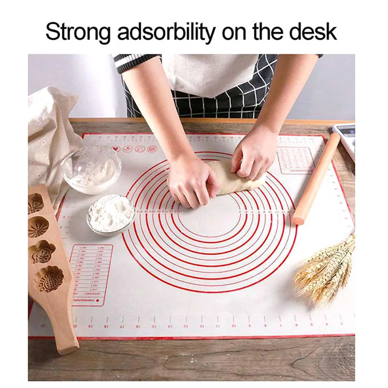

Silicone Baking Mat, And Noodle Mat, Kitchen And Noodle Mat, High Temperature Red Silicone Mat