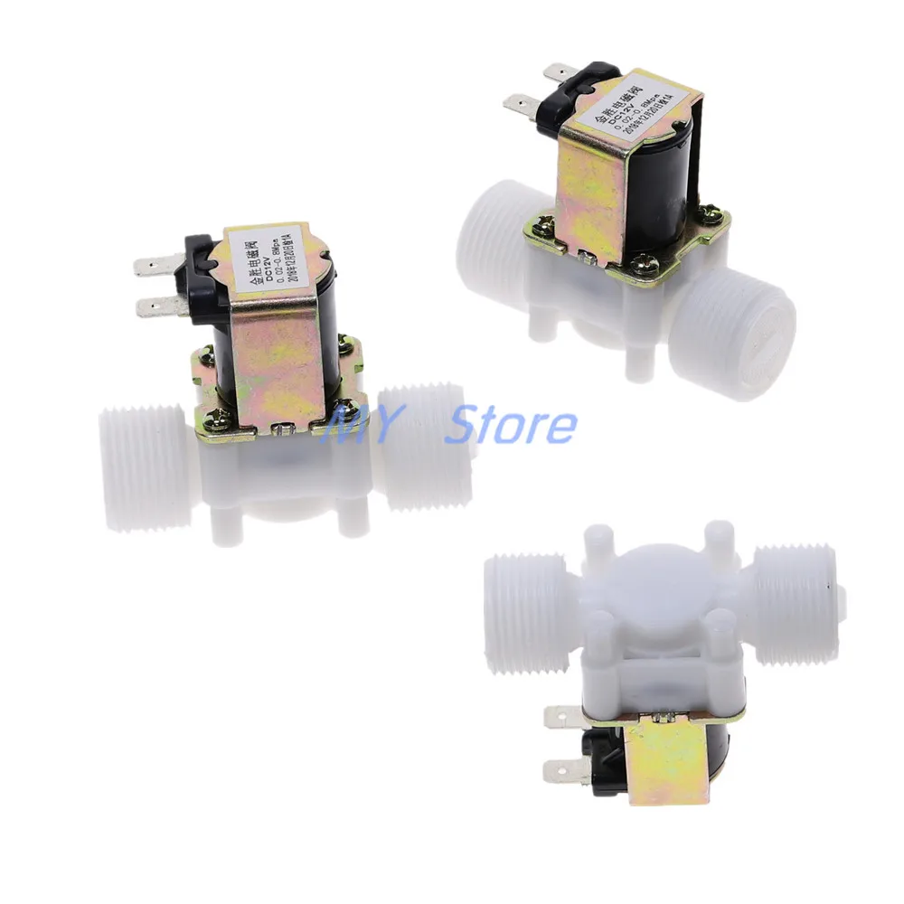 12V 3/4 &quotПластик электромагнитный клапан N/C Магнитный стиральная машина диспенсер