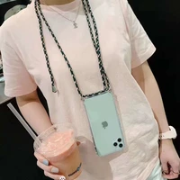 ig novelty sling crossbody phone case for iphone13 12pro 11 xsmax 78plus se2020 6s cover xr airbag skinny shell body protection