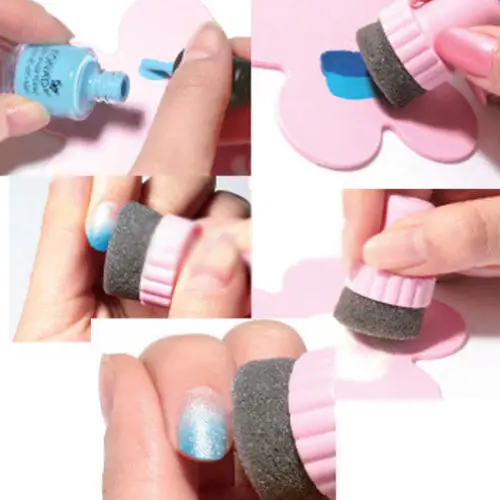 1 компл. Губки для дизайна ногтей штамп лак шаблон переноса DIY Маникюрный