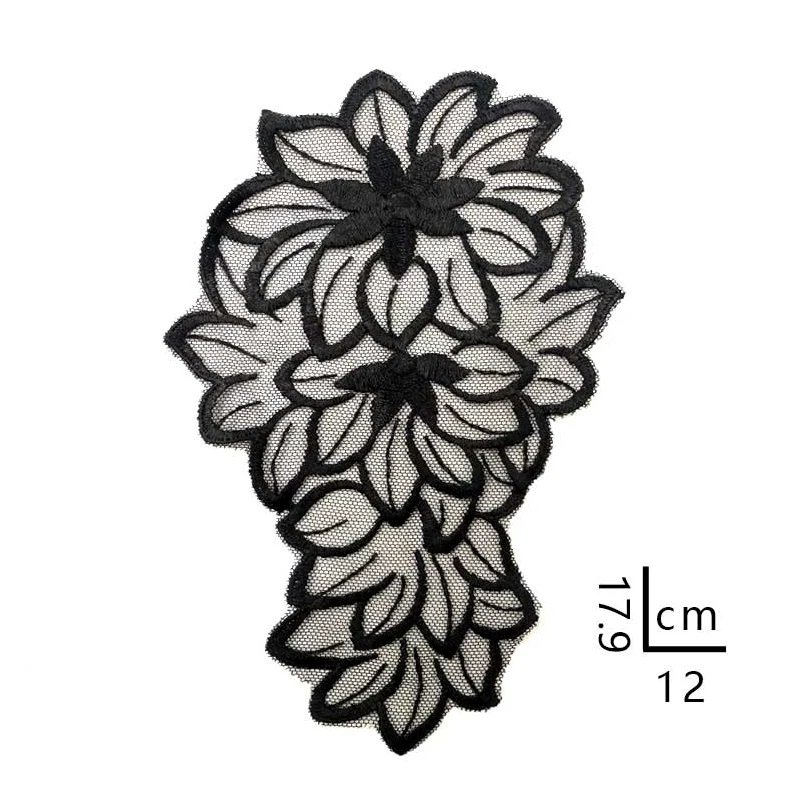 Smiry 1set Mesh Lace Collar Floral Embroidery Neckline Collars for DIY Sewing Applique Clothes Supplies | Дом и сад