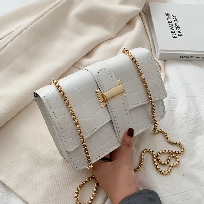 

New Woman Shoulder Bag Fashionable Simple Chain Messenger Bag High Quality Luxury Designer Handbag 2021 New Female Underarm Bag