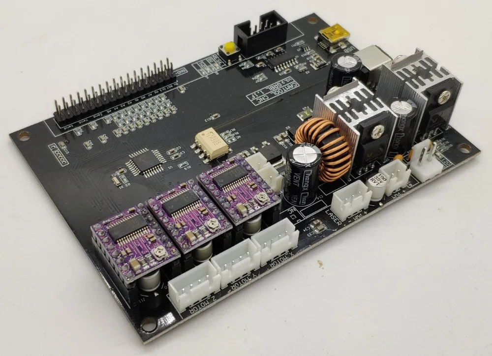 GRBL 1,1, USB порт 300 Вт ЧПУ гравировальный станок плата управления, 3 оси управления, лазерная гравировальная машина доска