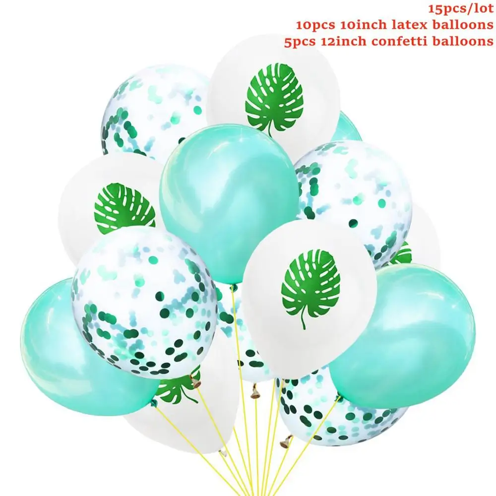 Leaves Balloons 2 Taoup 68*48 см Розовый фламинго Photo Booth рамки День рождения Декор поставки летняя Гавайская участник Luau тропический Фотокабины реквизит - Цвет: Leaves Balloons 2