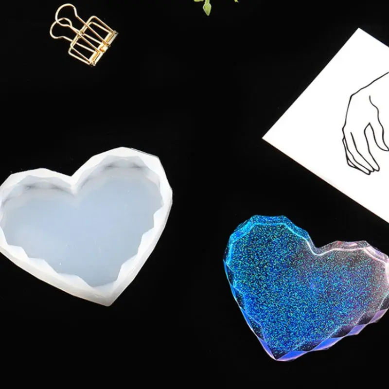 

4 Pcs/set Handmade Coaster Mold DIY Making UV Resin Crystal Epoxy Molds
