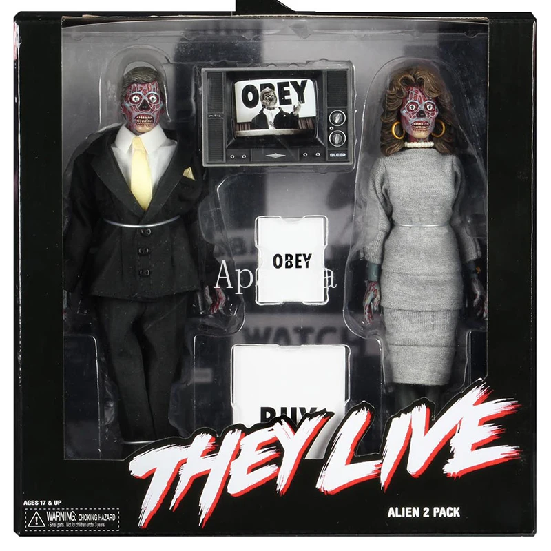 Экшн фигурки инопланетянина 8 дюймов NECA подвижная ретро одежда Коллекционная