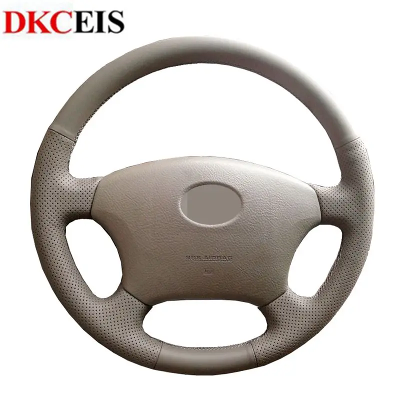 Ручная работа из натуральной кожи для Toyota Land Cruiser Prado 120 2004 2009 1995 2007|Чехлы на руль| |