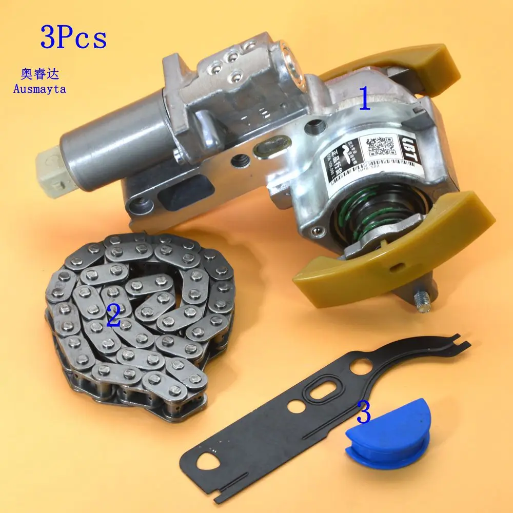 3 шт. натяжители цепи ГРМ распределительного вала + прокладка для A3 A4 A6 TT Golf Passat