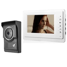 Video Door Intercom Entry System Kit Wired Video Doorbell Phone Rainproof Call Panel IR Camera for Home Villa Building Apartment